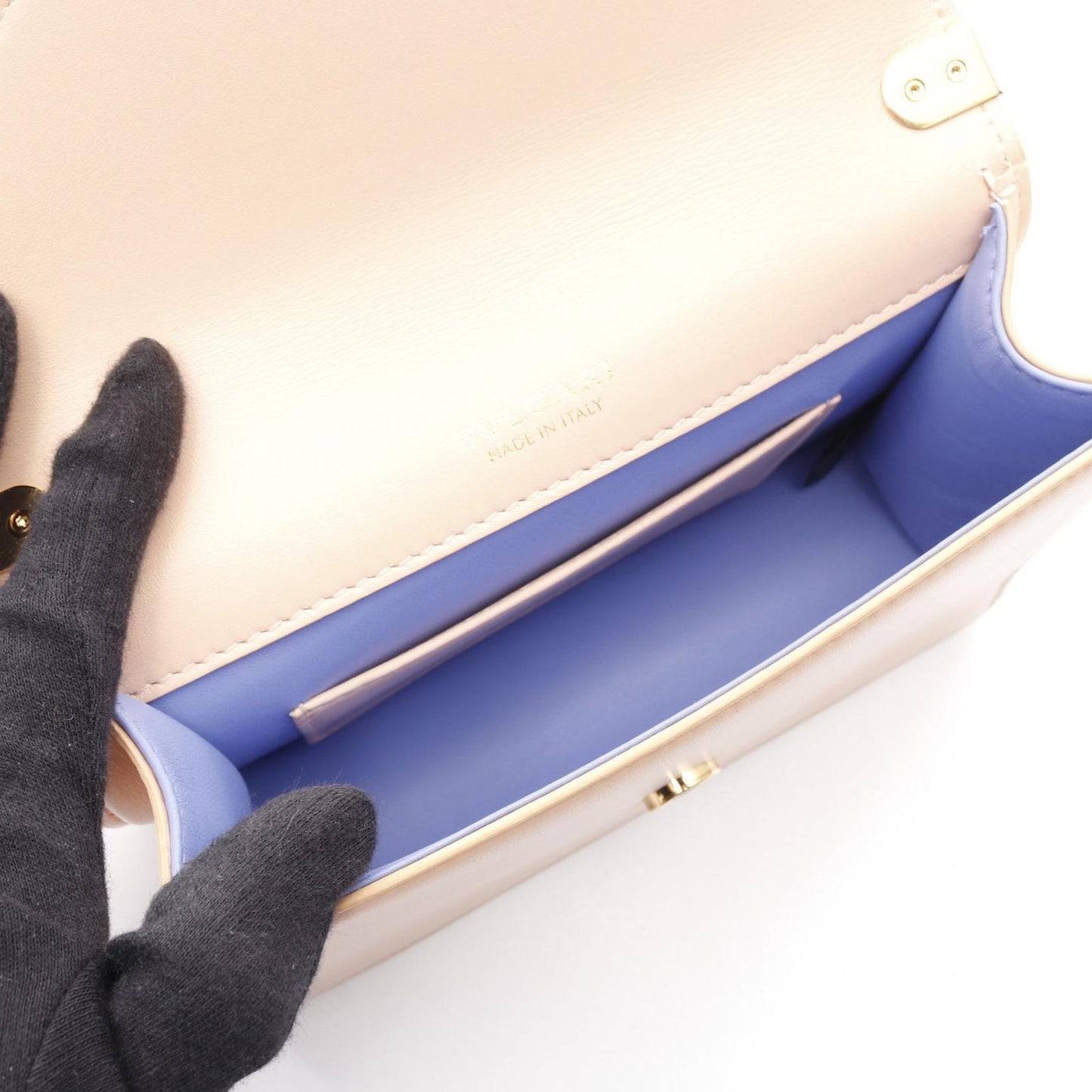 BVLGARI Serpenti Forever Chain Shoulder Bag in Baby Pink Leather
