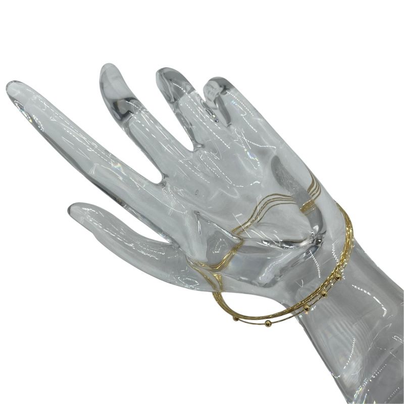 Exquisite K18YG Yellow Gold Design Bracelet for Women