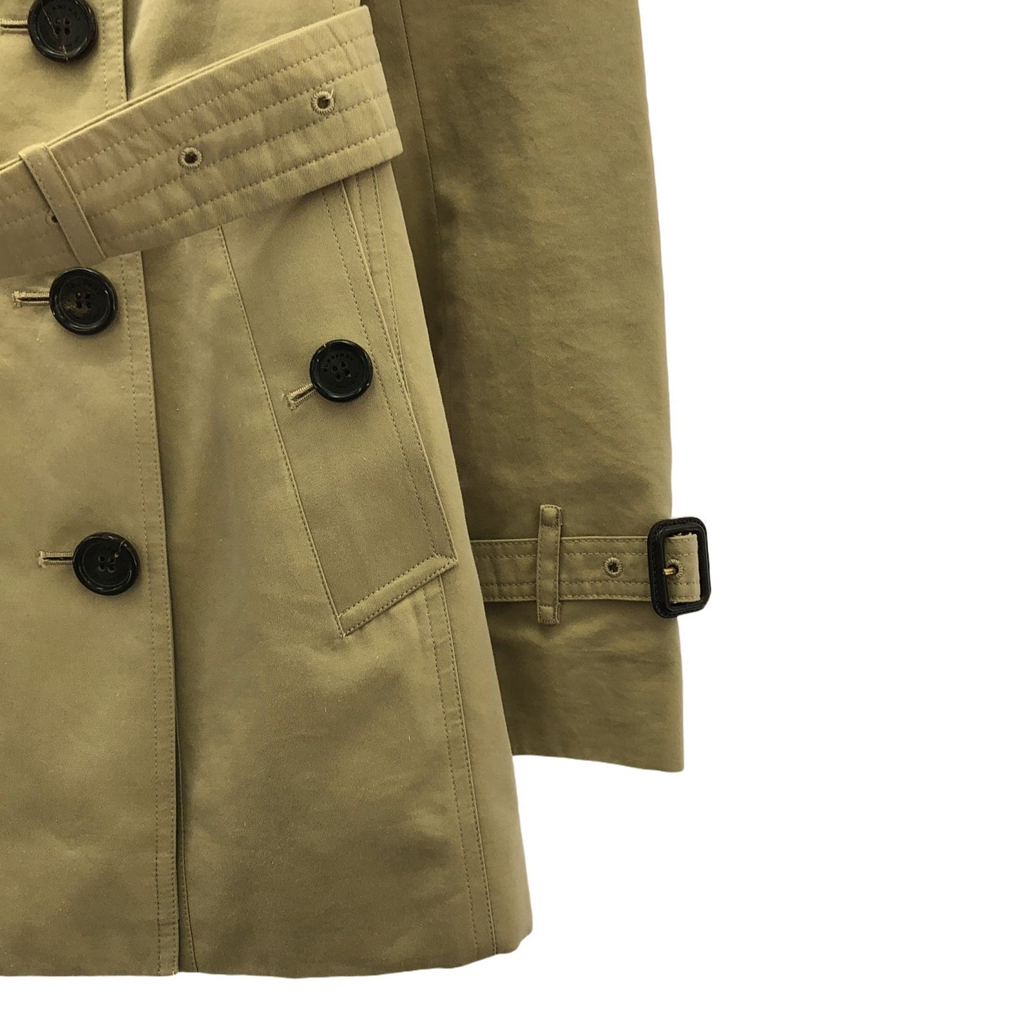 Burberry Beige Cotton Trench Coat - Timeless Elegance
