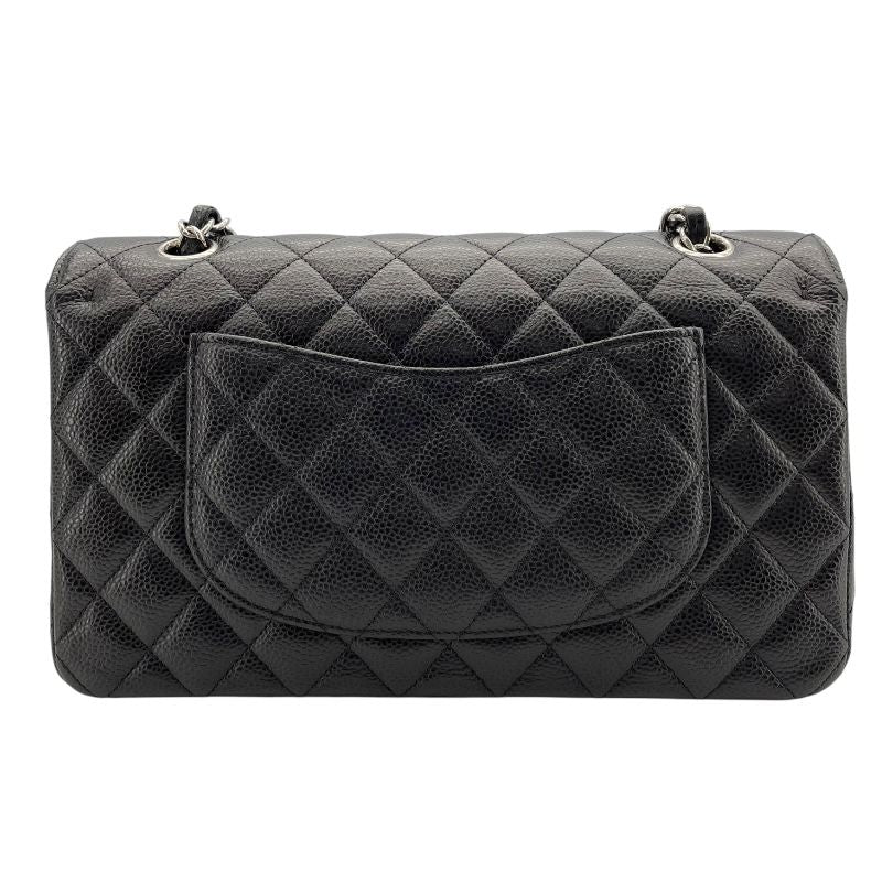 CHANEL Matelassé 25 A01112 Black Caviar Leather Shoulder Bag