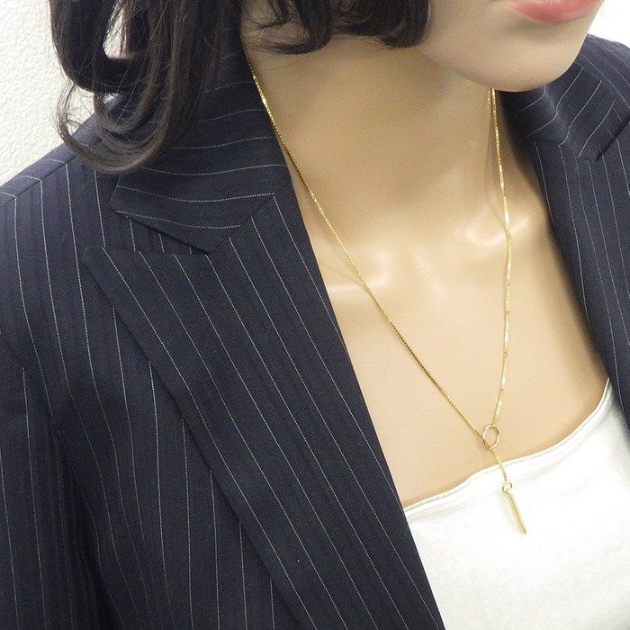 GUCCI Lariat Necklace in K18 Yellow Gold - Exquisite Craftsmanship