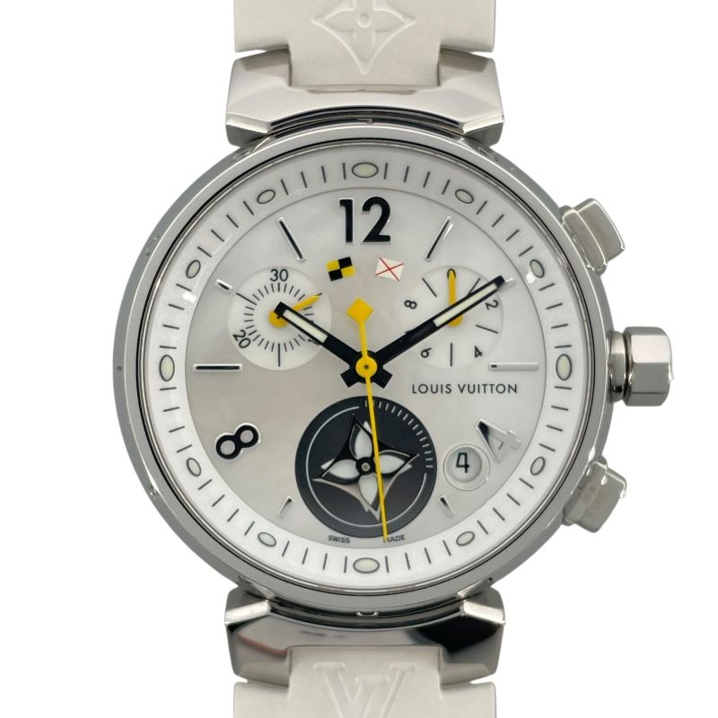 Louis Vuitton Tambour Lovely Cup Chronograph White Shell Q132C