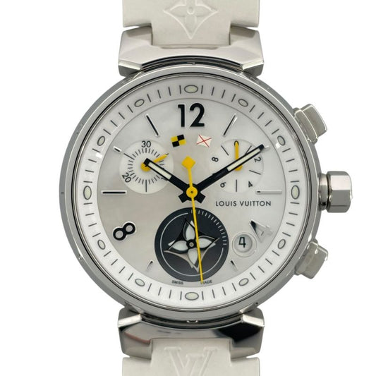 Louis Vuitton Tambour Lovely Cup Chronograph White Shell Q132C