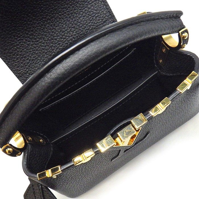 Louis Vuitton Capucines Mini Handbag in Noir - Exquisite Craftsmanship