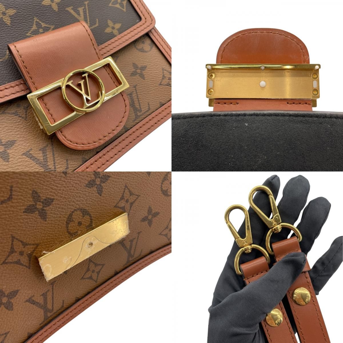Louis Vuitton Dauphine Mini Shoulder Bag - Monogram Reverse Brown