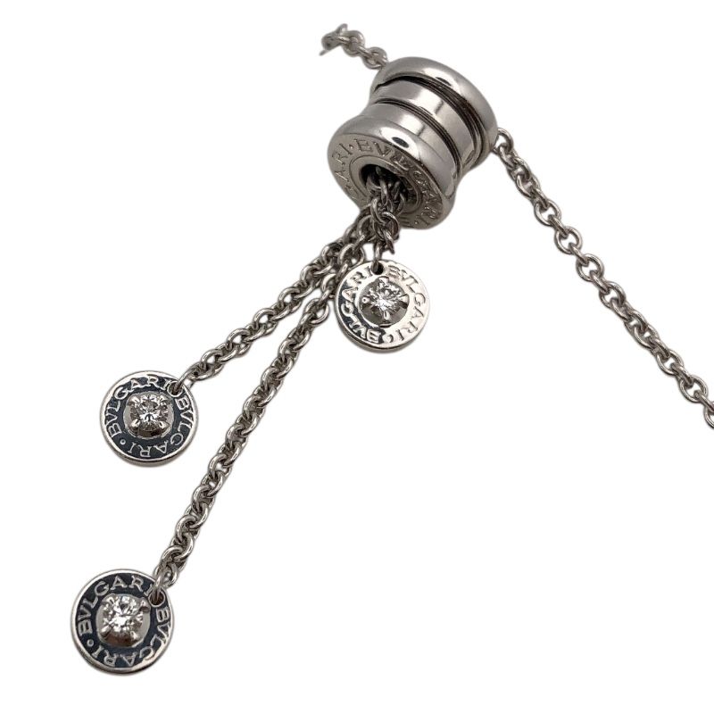 BVLGARI B.zero1 Element Necklace in 18K White Gold with Diamonds