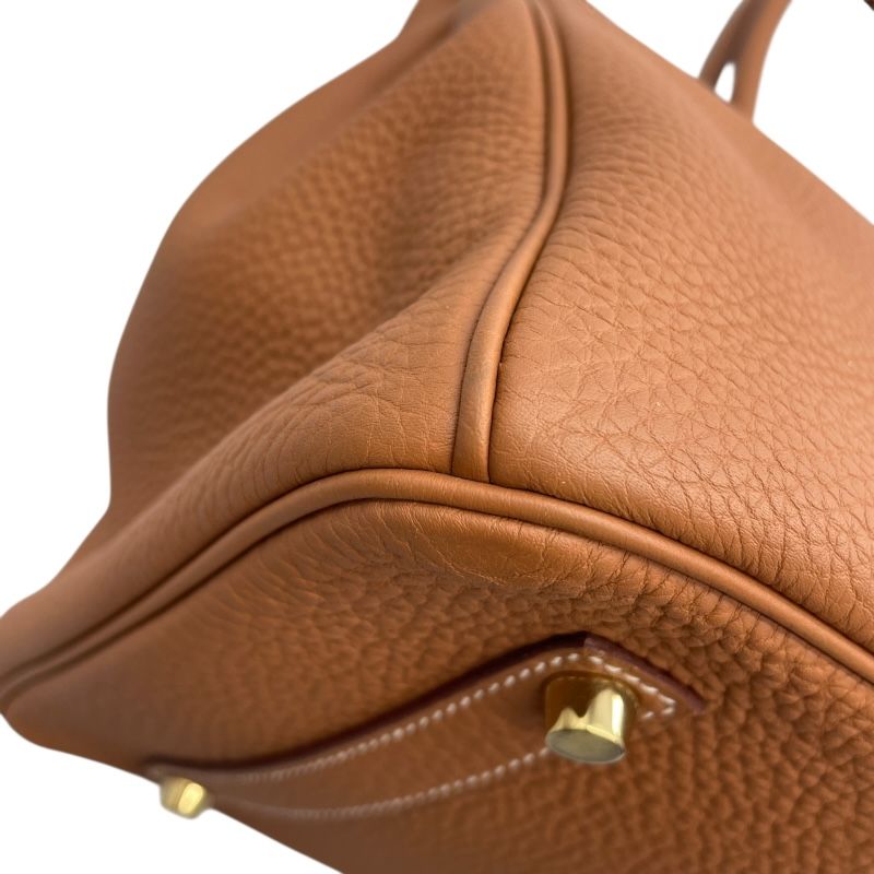 HERMES Birkin 35 D Stamp Gold Togo Handbag with Gold Hardware