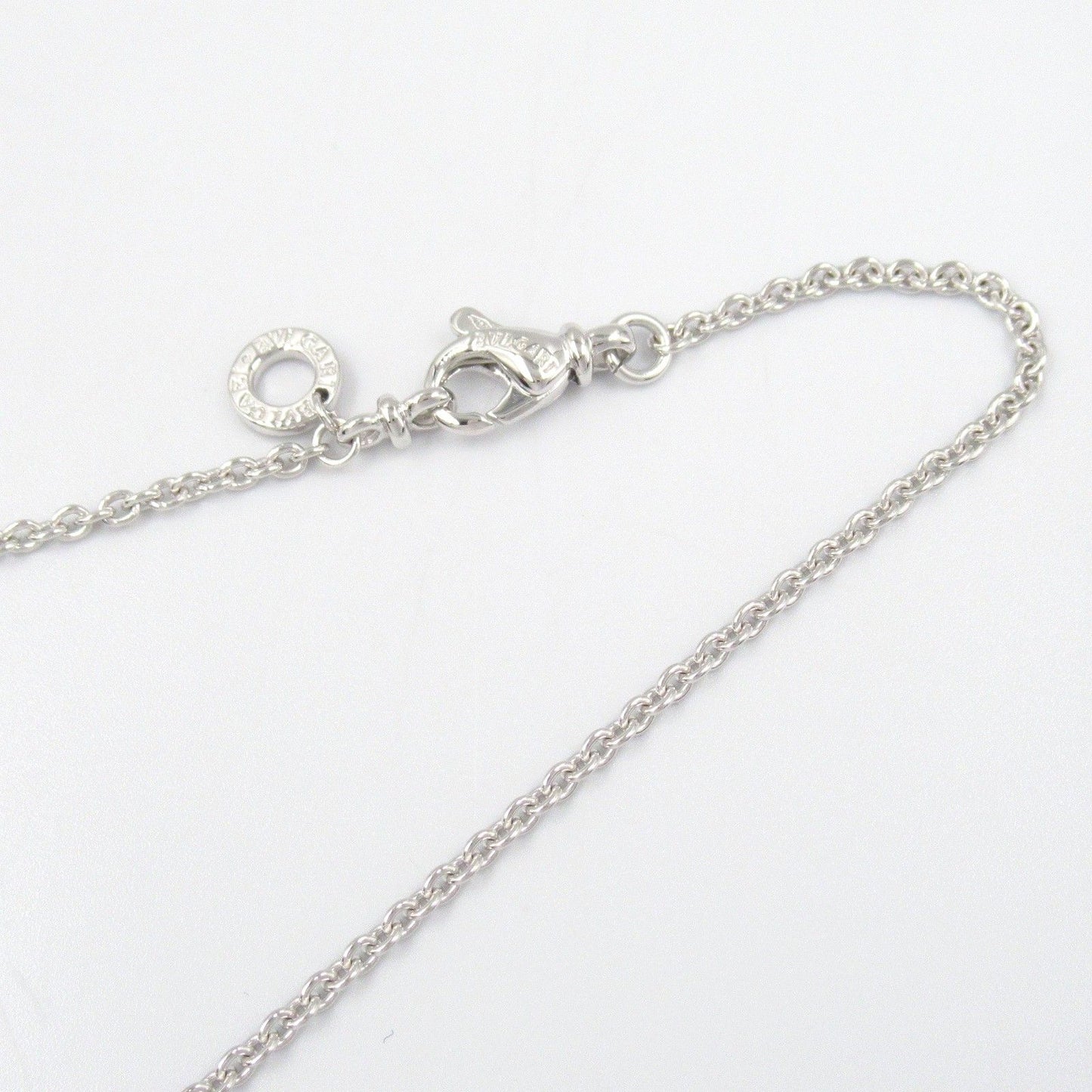BVLGARI Doppio Cuore Diamond Necklace in 18K White Gold