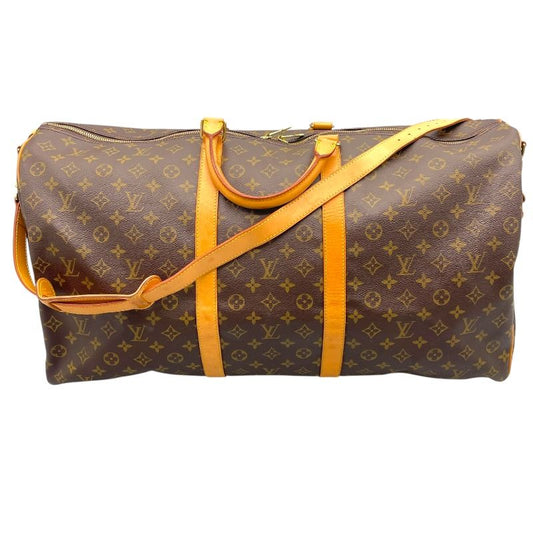 Louis Vuitton Keepall Bandoulière 60 Monogram Brown Unisex Bag