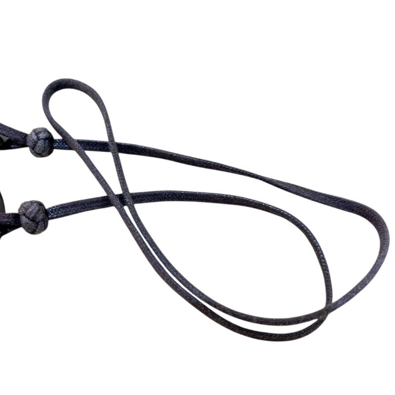 HERMES Caranba Necklace in White & Brown Lacquered Buffalo Horn