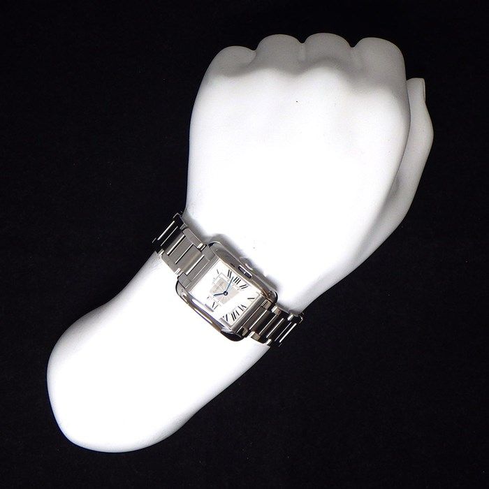 Cartier Tank Anglaise MM W5310044 - Exquisite Silver Dial Timepiece