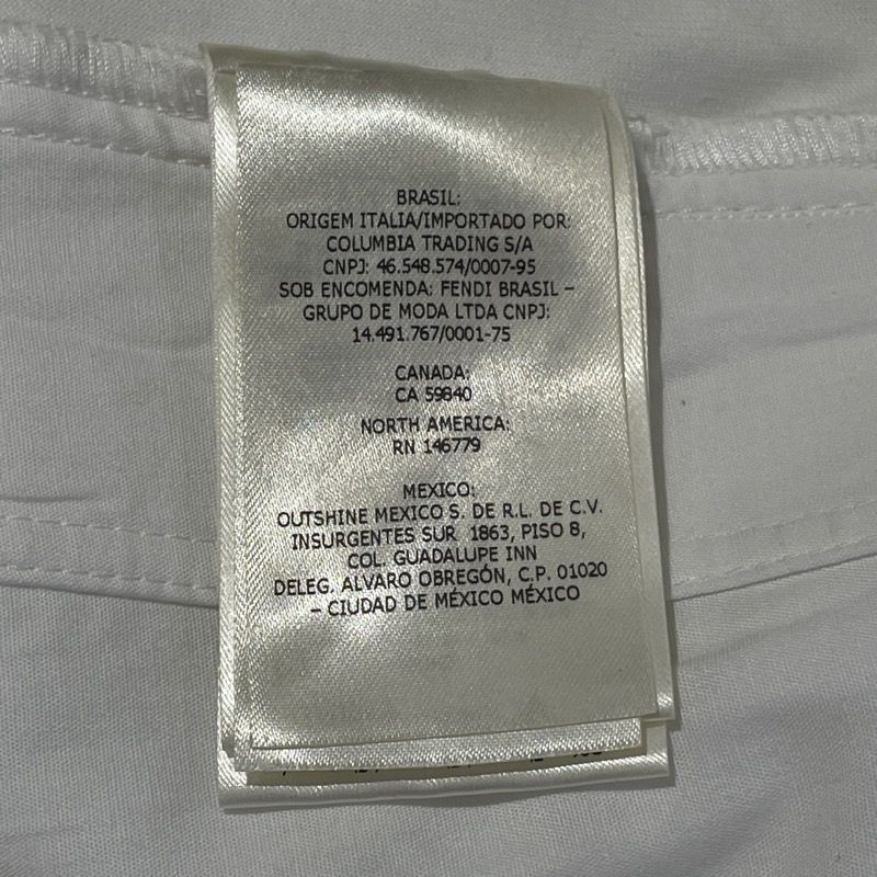 Fendi FF Buckle White Cotton Shorts - Timeless Elegance