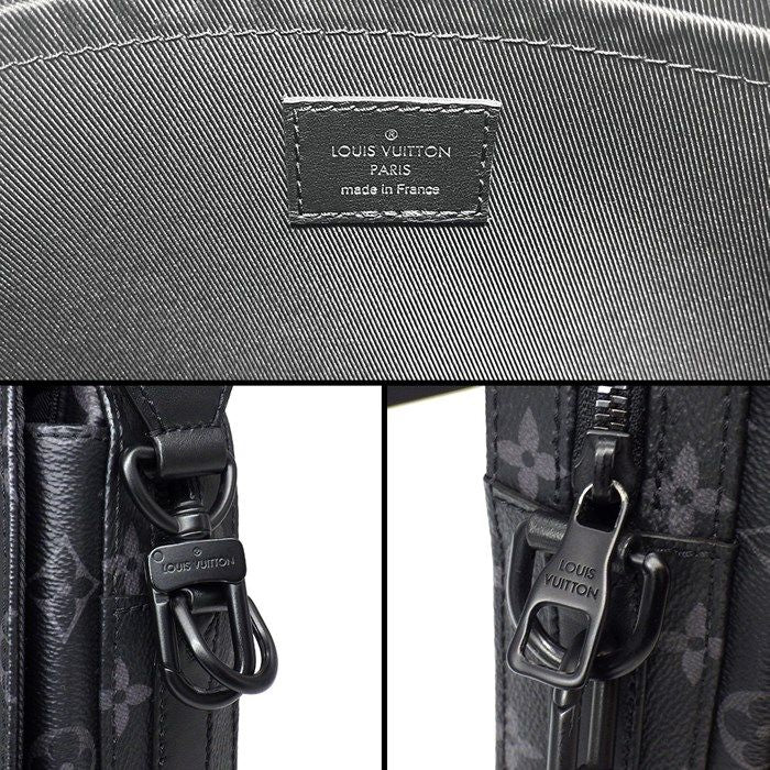 Louis Vuitton Steamer M45585 Black Monogram Eclipse Shoulder Bag