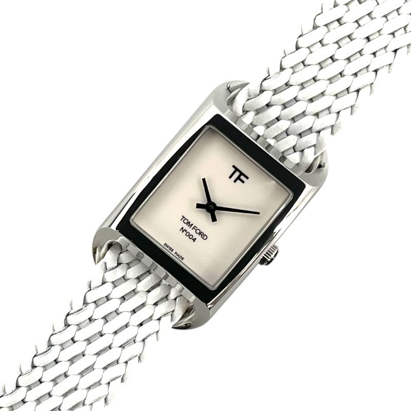 TOM FORD N.004 White SS Men's Watch - Exquisite Craftsmanship