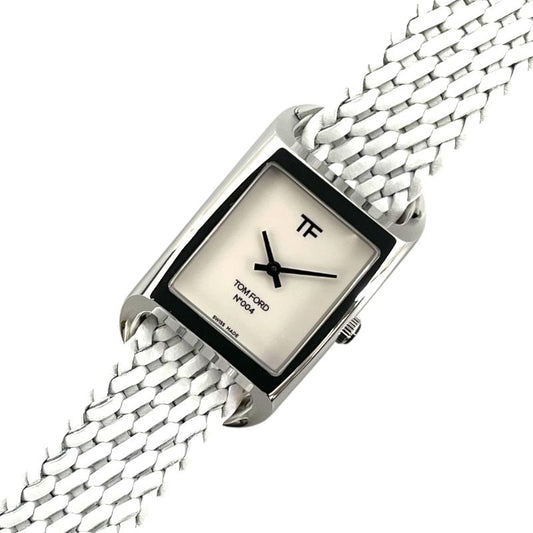 TOM FORD N.004 White SS Men's Watch - Exquisite Craftsmanship