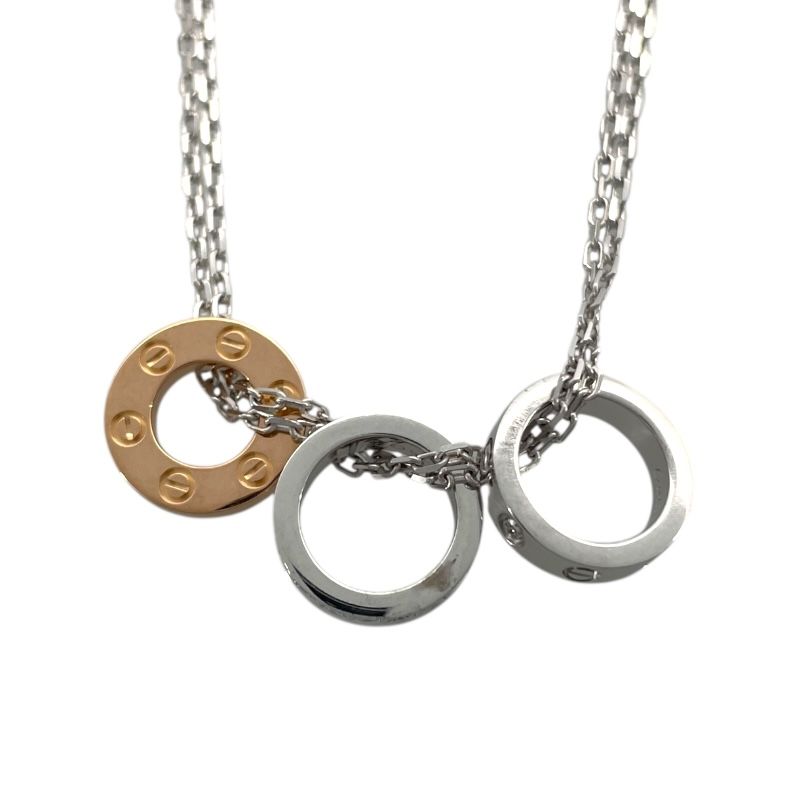 Cartier Love Series Hoop Necklace in 750WG Gold - Exquisite Elegance