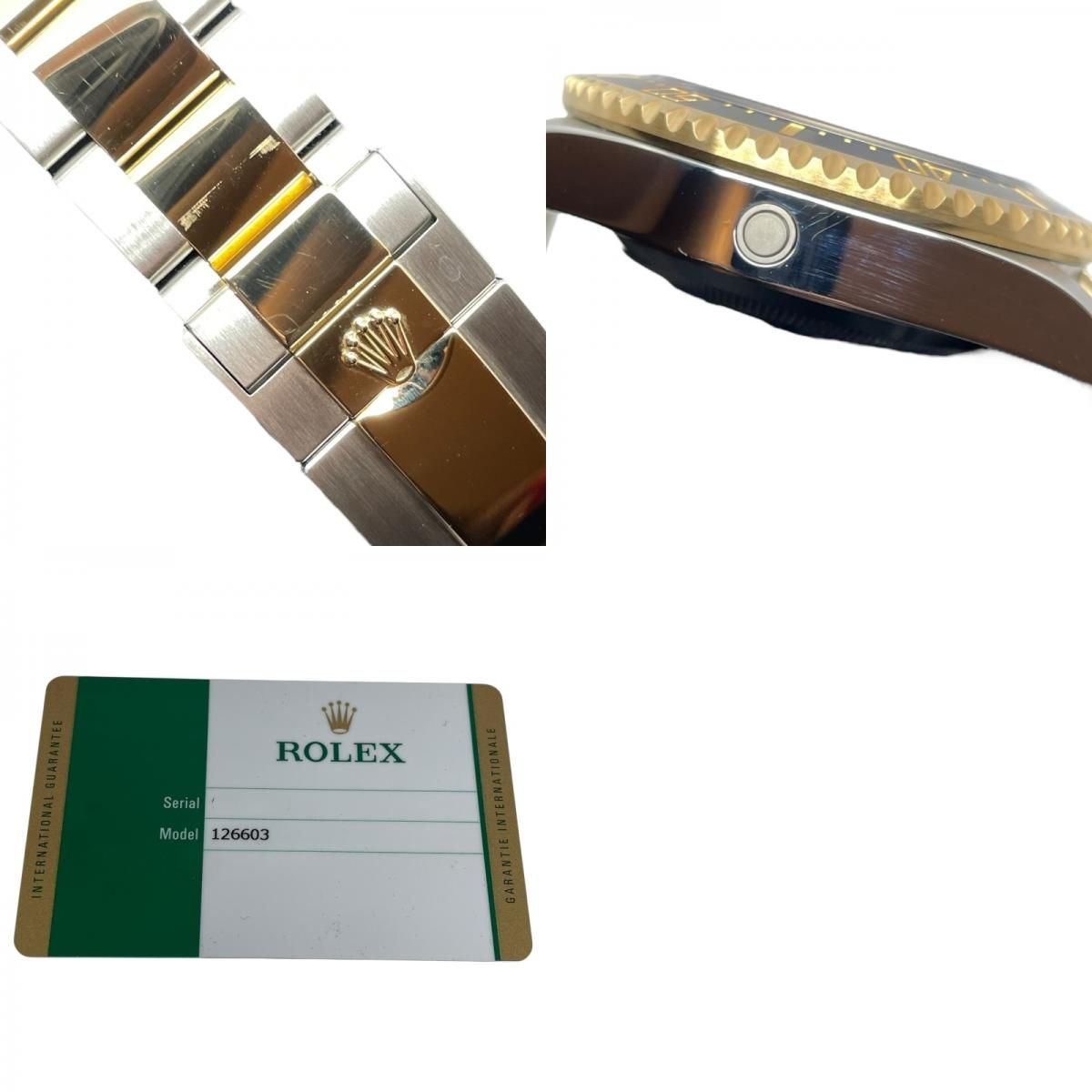 ROLEX Sea-Dweller 126603 Black K18YG/SS Automatic Men's Watch