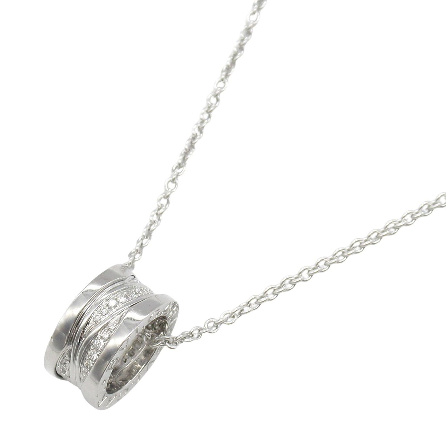 BVLGARI B-zero1 Diamond Necklace in 18K White Gold