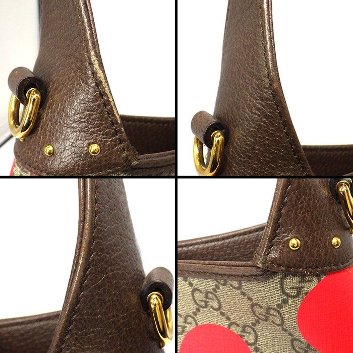 GUCCI Jackie 1961 Small Handbag - Beige & Brown GG Supreme Canvas