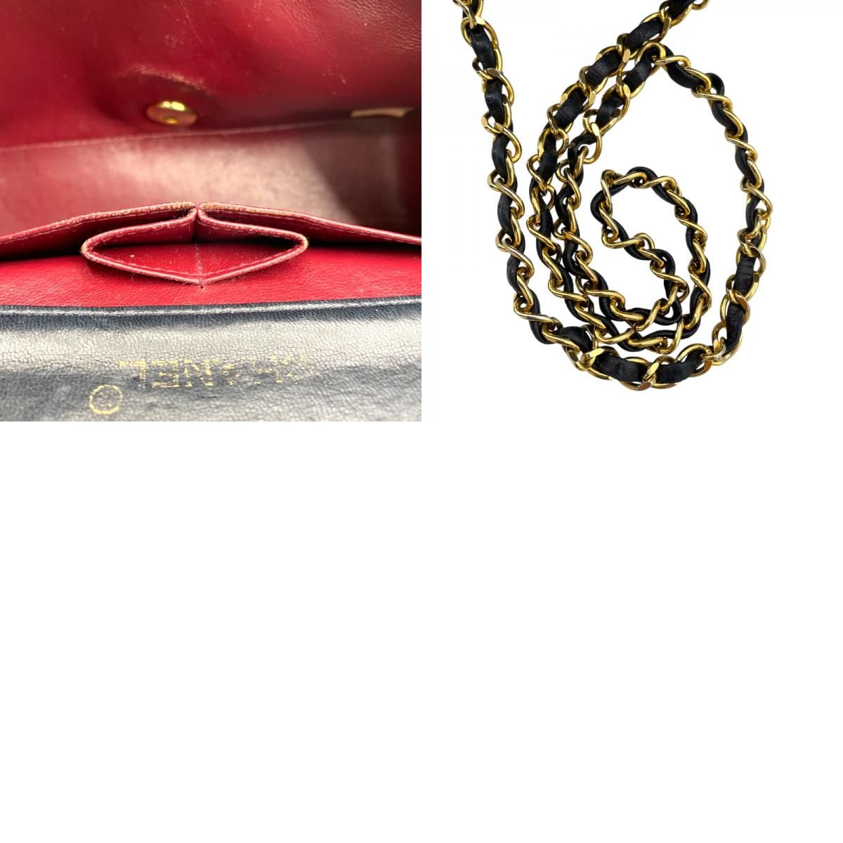 CHANEL Matelassé Full Flap 19 Navy Lambskin Shoulder Bag