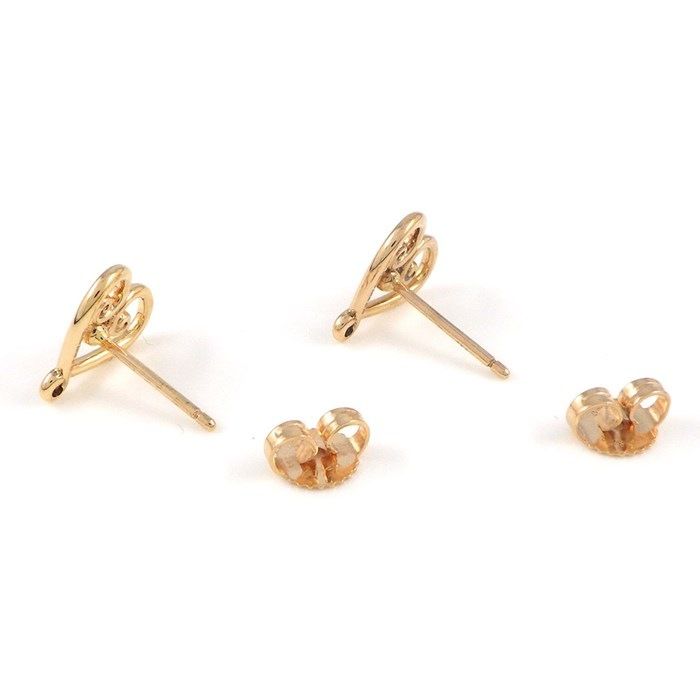 Tiffany & Co. Venezia Goldoni Heart Earrings in K18 Pink Gold