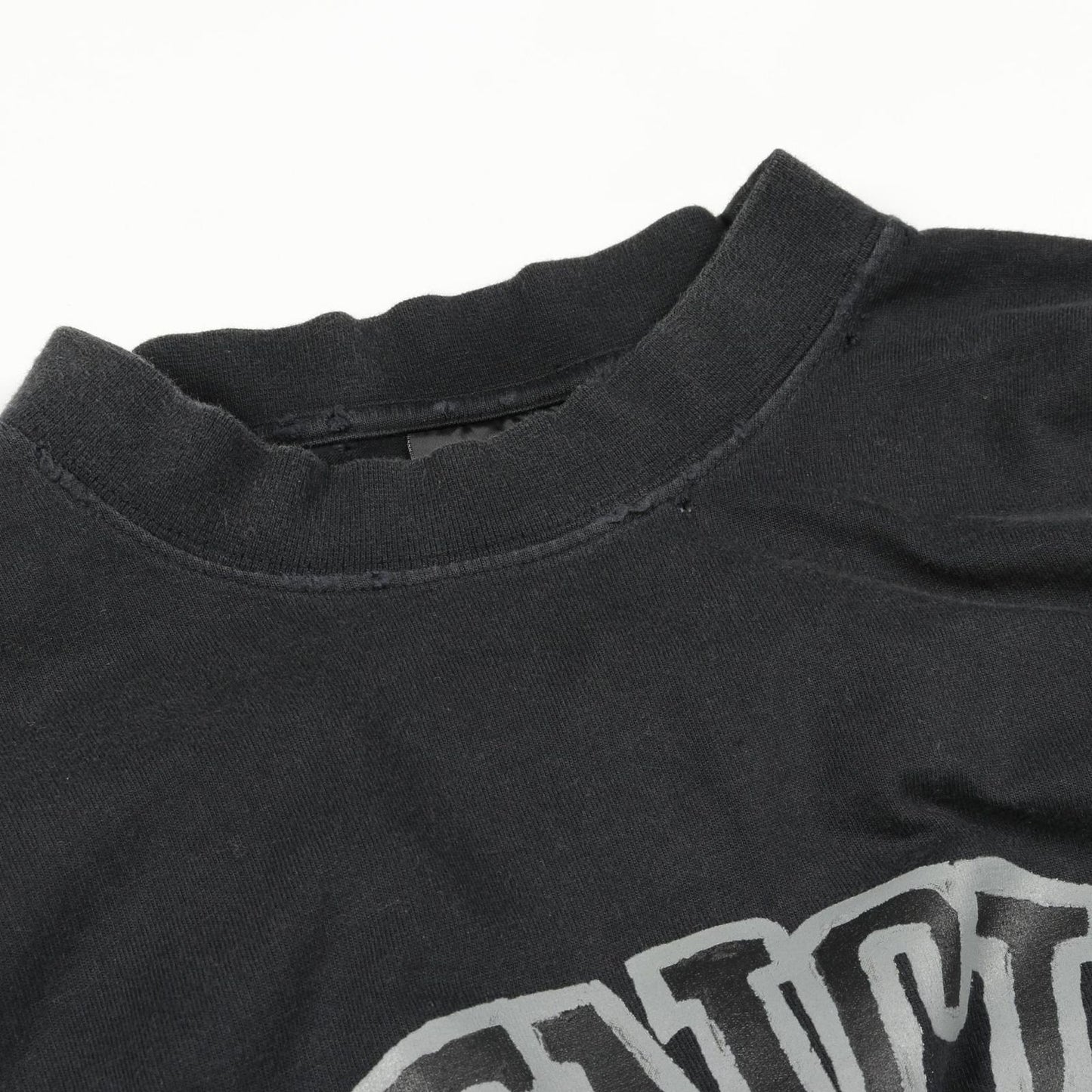 BALENCIAGA College Logo Cotton Tee - Black XS