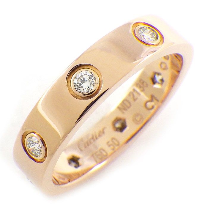 Cartier Love Ring Small Model SM B4050850 with Diamonds