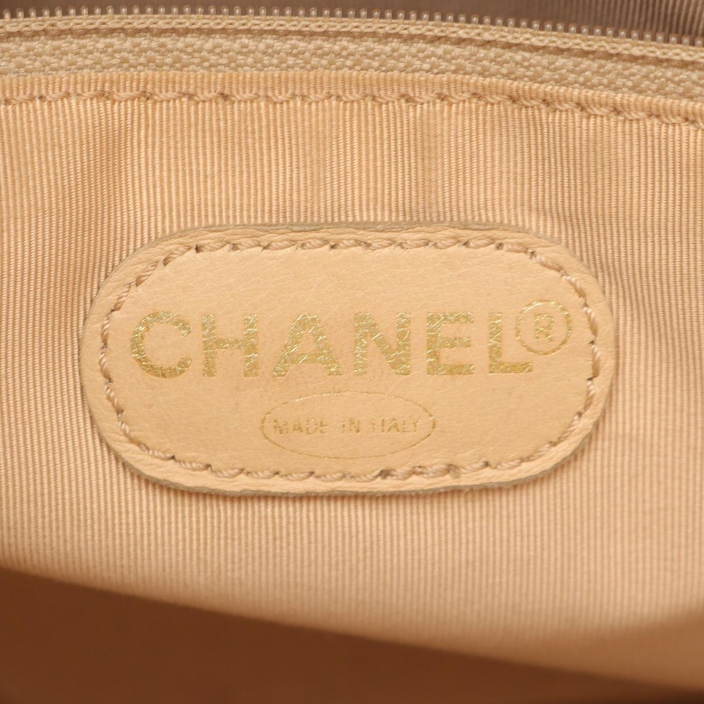CHANEL Coco Mark Tote Bag in Beige Calfskin - Timeless Elegance