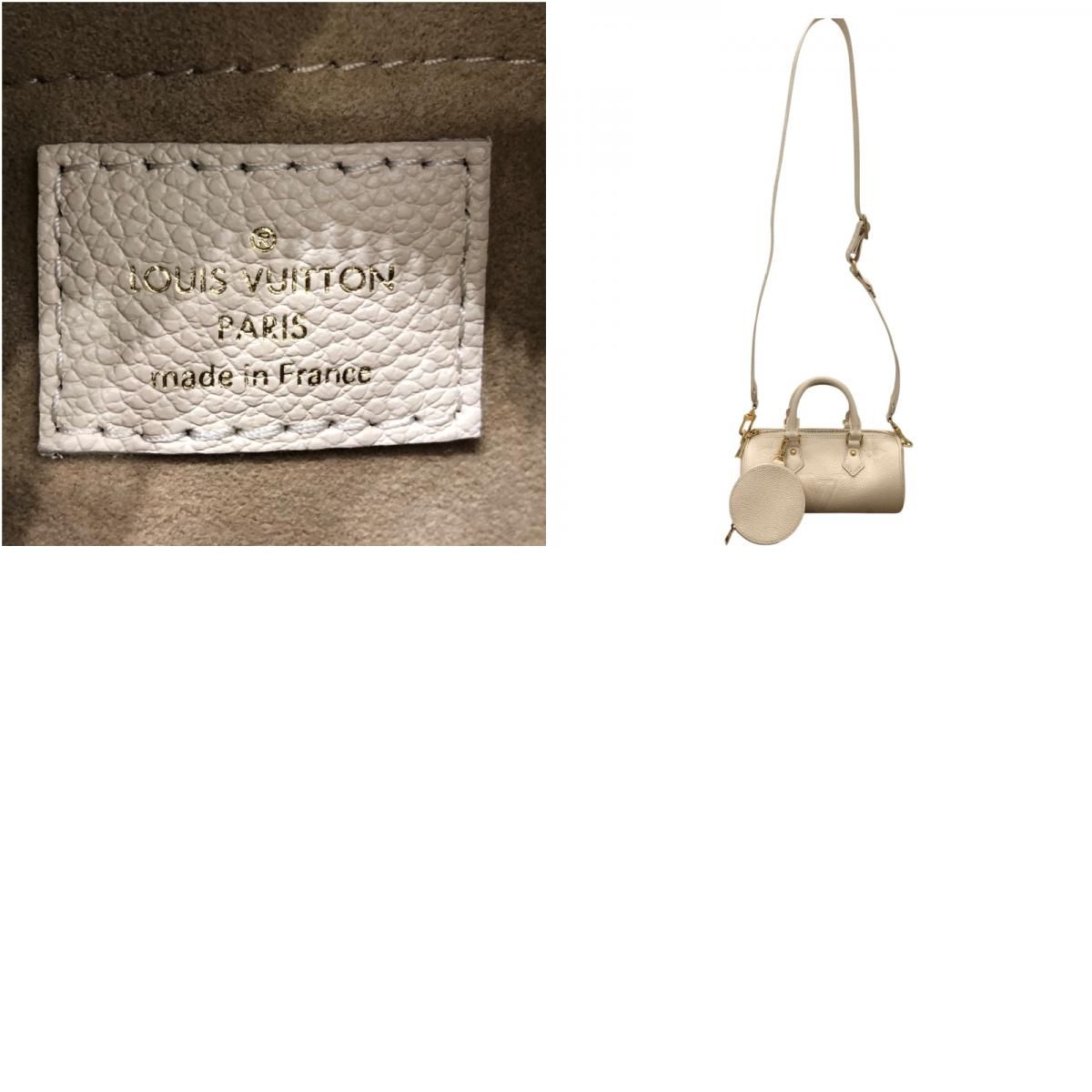 Louis Vuitton Papillon BB M45994 White Monogram Empreinte Leather Handbag