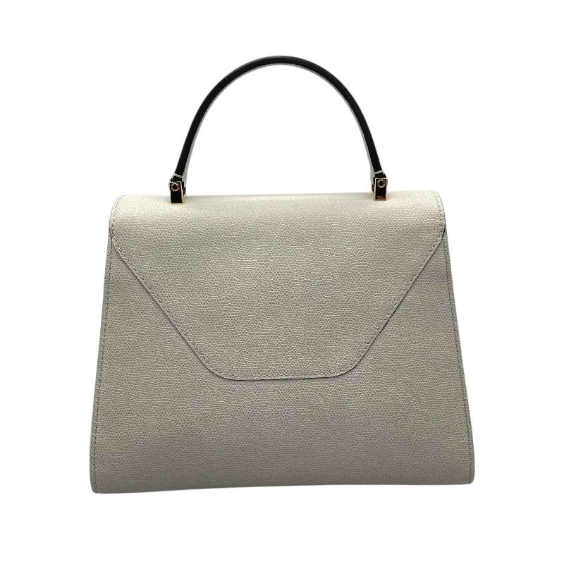 VALEXTRA Iside Medium Grey Leather Shoulder Bag - Timeless Elegance