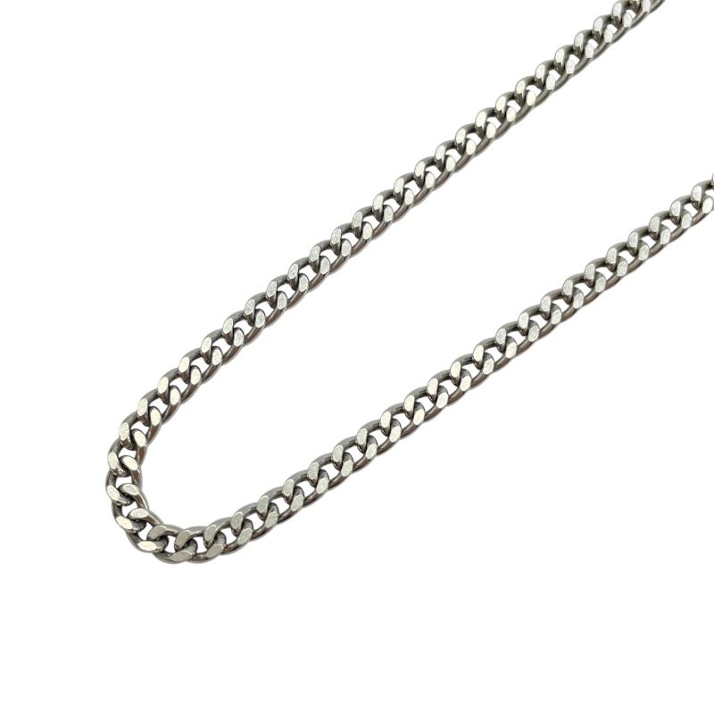 SEIKO 2-Sided Single Figaro Necklace in Pt850 - Exquisite Craftsmanship