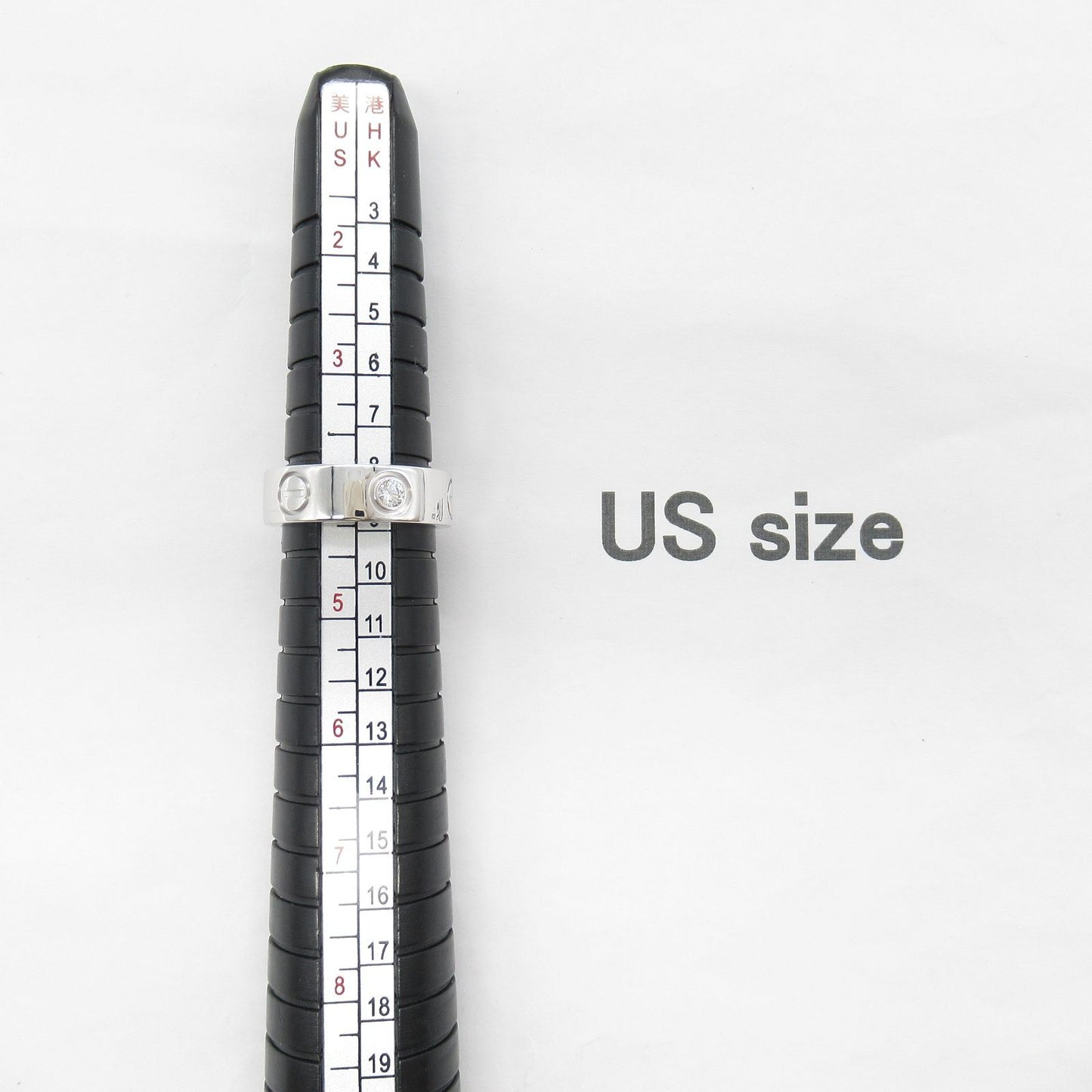 CARTIER Love Ring 3PD in K18WG with Diamonds - Timeless Elegance