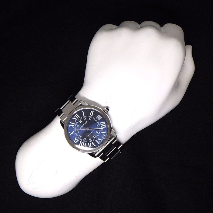 Cartier Ronde Solo WSRN0023 Automatic Watch - Navy Dial, Roman Numerals