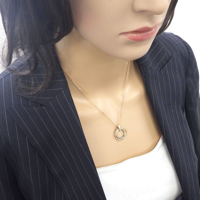 Cartier Trinity Necklace with Diamonds in Three Colors