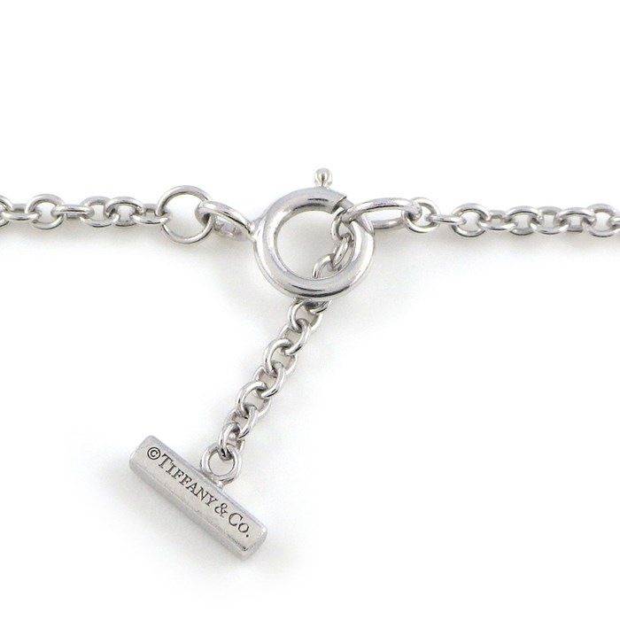 Tiffany & Co. T Smile Bracelet with Blue Topaz in K18 White Gold