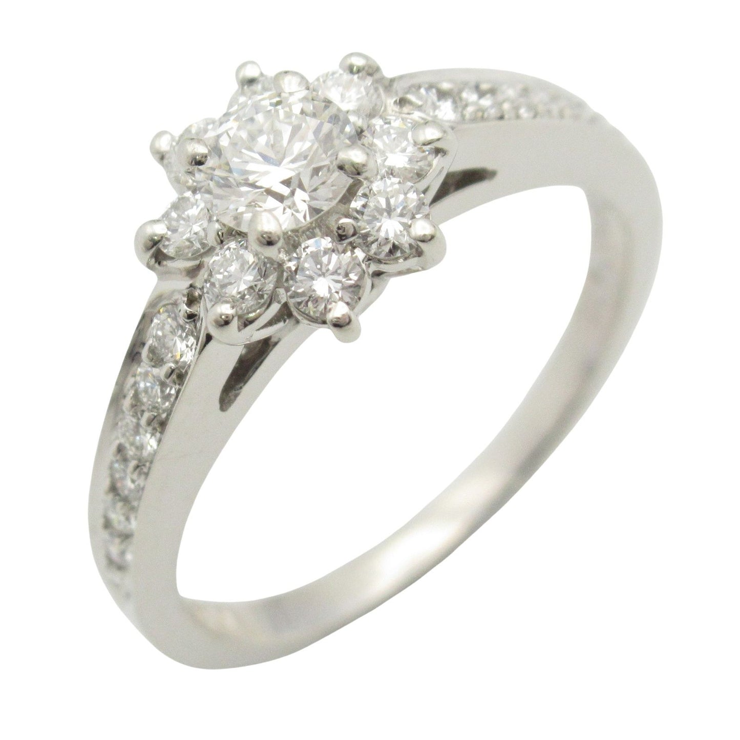 TIFFANY & CO Flora Diamond Ring in Platinum - Size 11.5