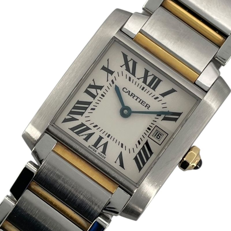 Cartier Tank Française MM W51012Q4 - Exquisite White Gold & Steel Watch