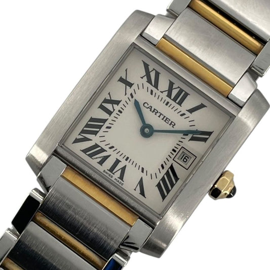 Cartier Tank Française MM W51012Q4 - Exquisite White Gold & Steel Watch