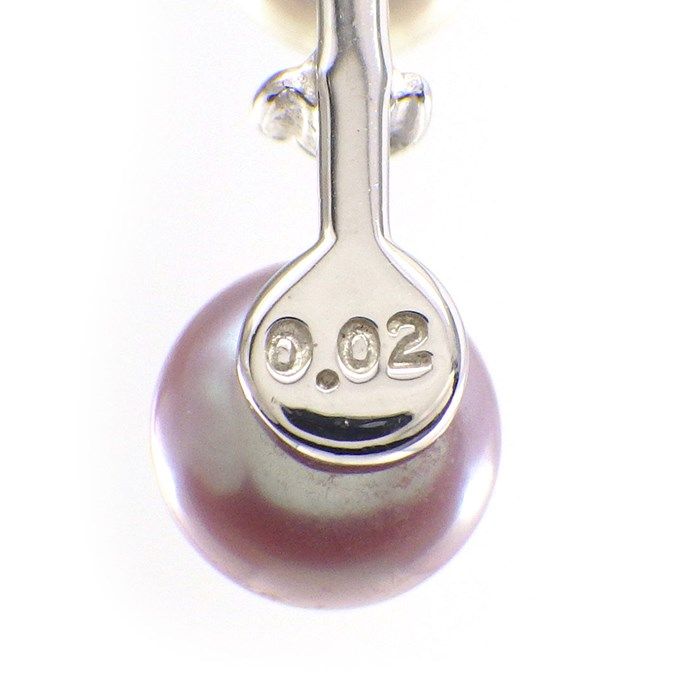 TASAKI Pearl Necklace with Diamonds in K18 White Gold