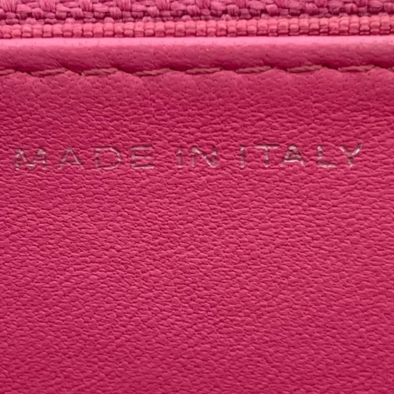 CHANEL Chain Wallet A33814 Pink Lambskin Shoulder Bag