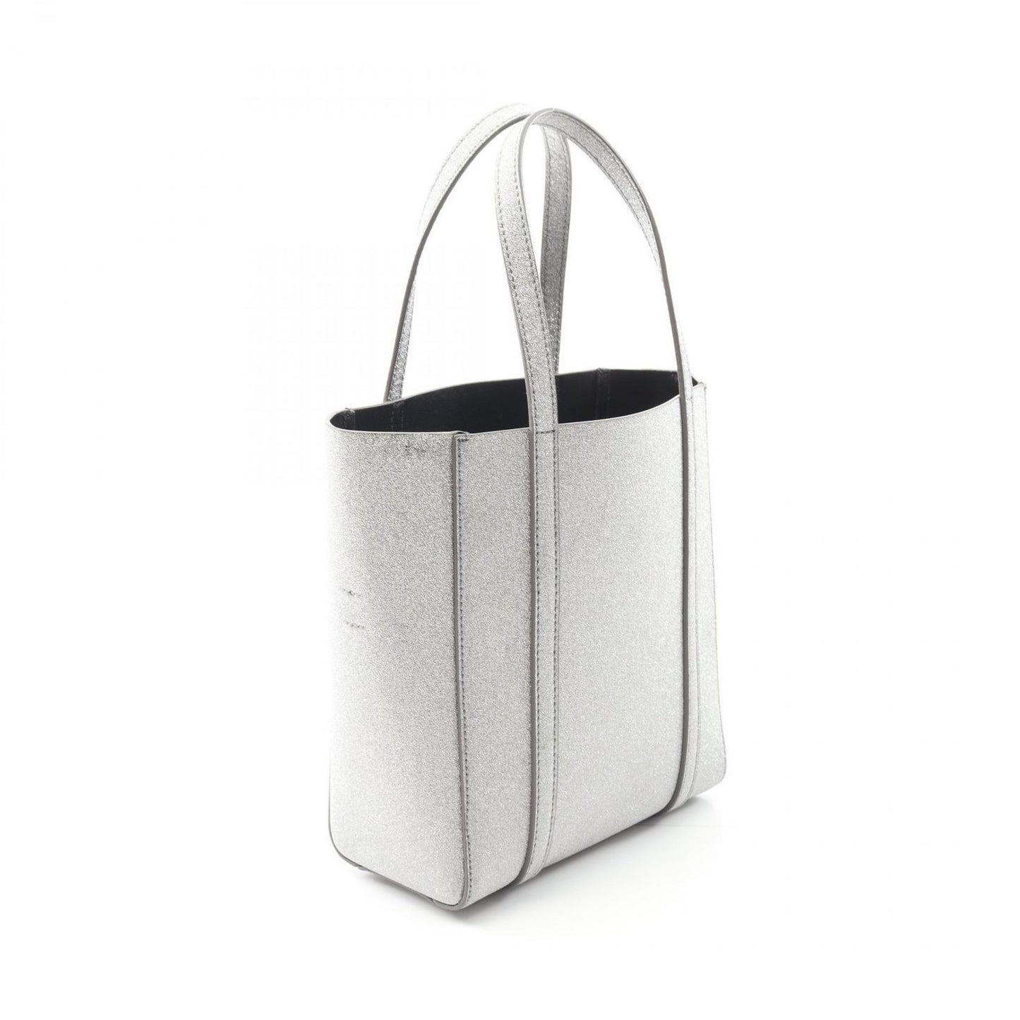 BALENCIAGA Everyday XXS Tote Bag in Silver Leather