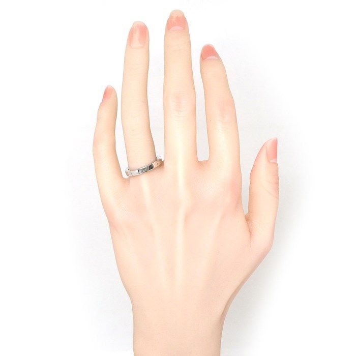 Cartier Laniere Ring in K18 White Gold - Size 15 / #55