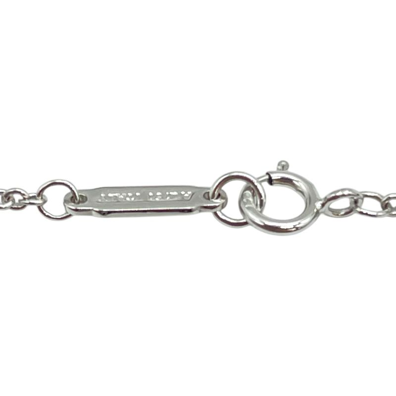 Tiffany & Co. Diamond Tag Chain Bracelet in Au750 Silver