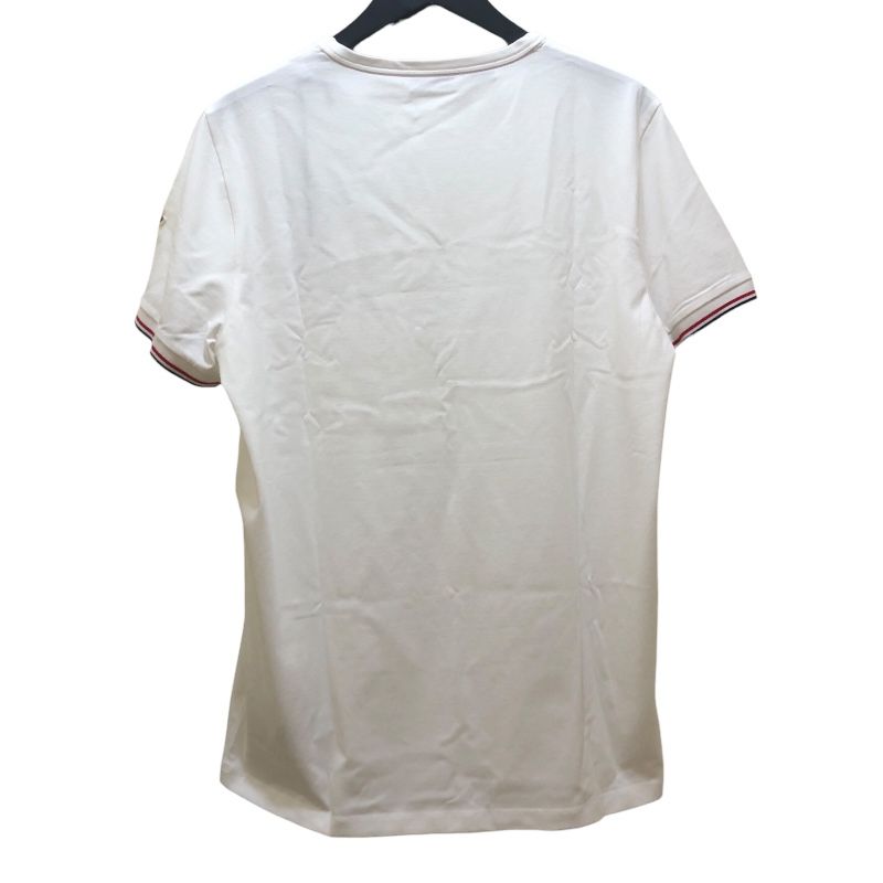 Moncler Embroidered Logo T-Shirt - White Cotton, Size XL