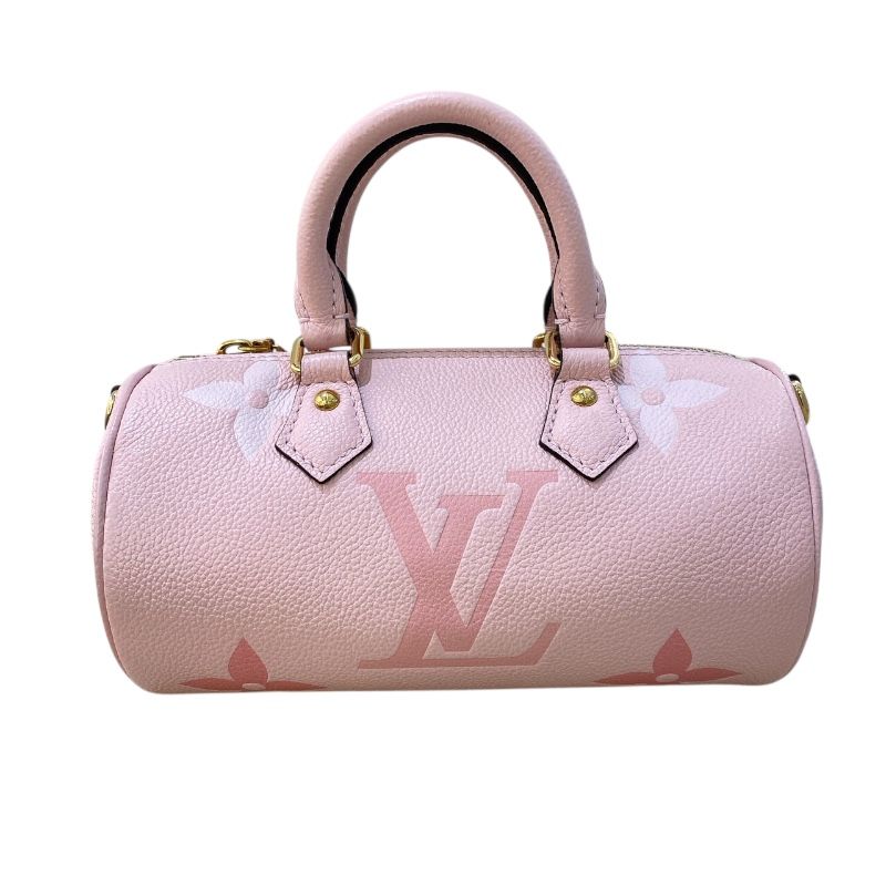 Louis Vuitton Papillon BB Monogram Leather Shoulder Bag - Pink & Gold