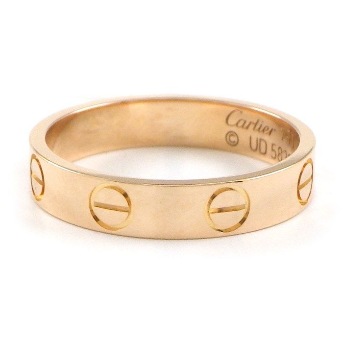 Cartier Love Ring Small Model B4085249 in K18 Pink Gold - Size 9
