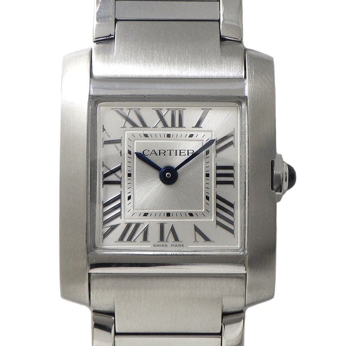 Cartier Tank Française SM WSTA0065 Silver Dial Luxury Watch