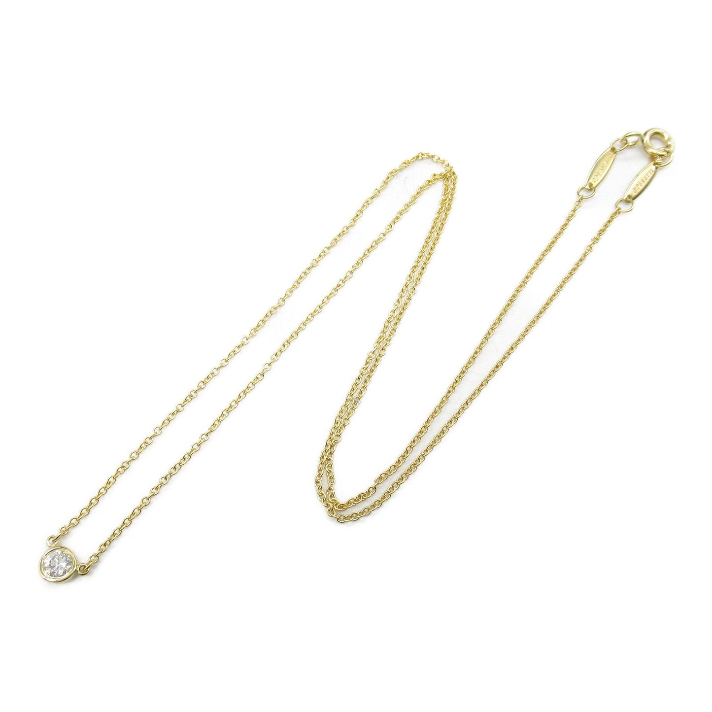 TIFFANY & CO. By the Yard Necklace in 18K Yellow Gold with Diamonds