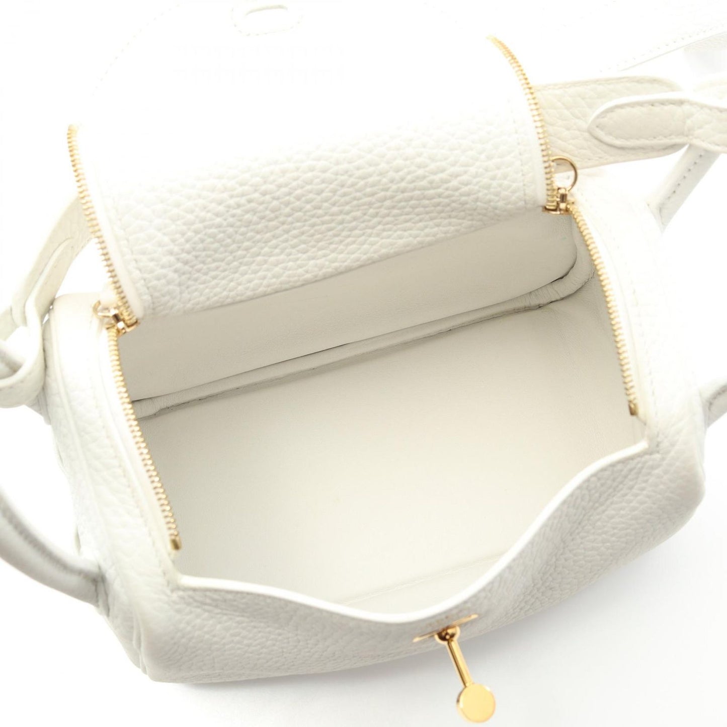 HERMES Lindy Mini Shoulder Bag in New White - Exquisite Craftsmanship