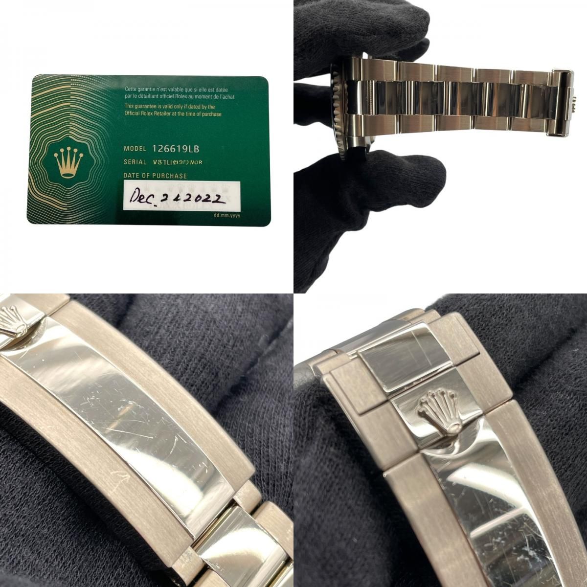 Rolex Submariner 126619LB Black K18WG Automatic Men's Watch